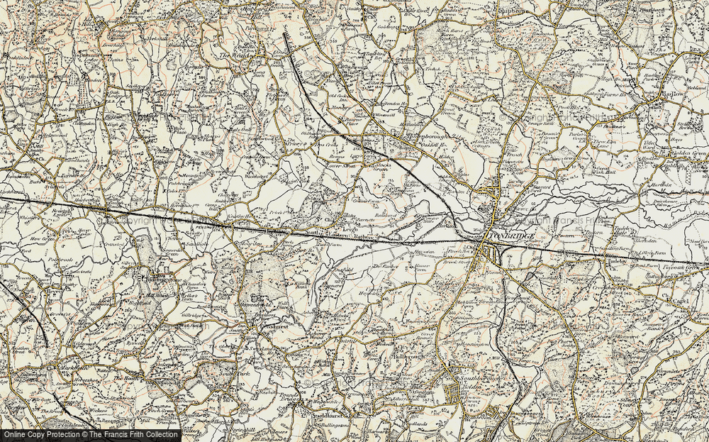 Old Map of Leigh, 1897-1898 in 1897-1898