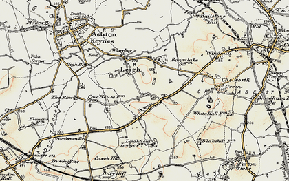 Old map of Bury Hill (Settlement) in 1898-1899