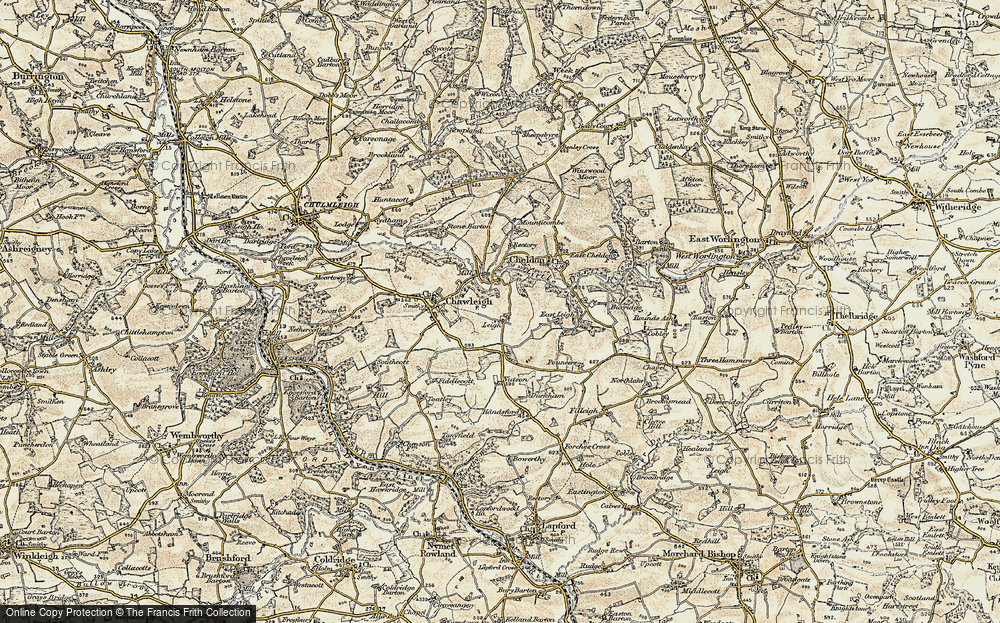 Old Map of Leigh, 1899-1900 in 1899-1900