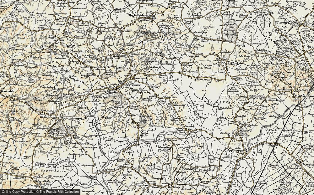 Old Map of Leigh Green, 1898 in 1898