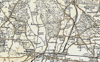 Old map of Leigh Park in 1897-1899