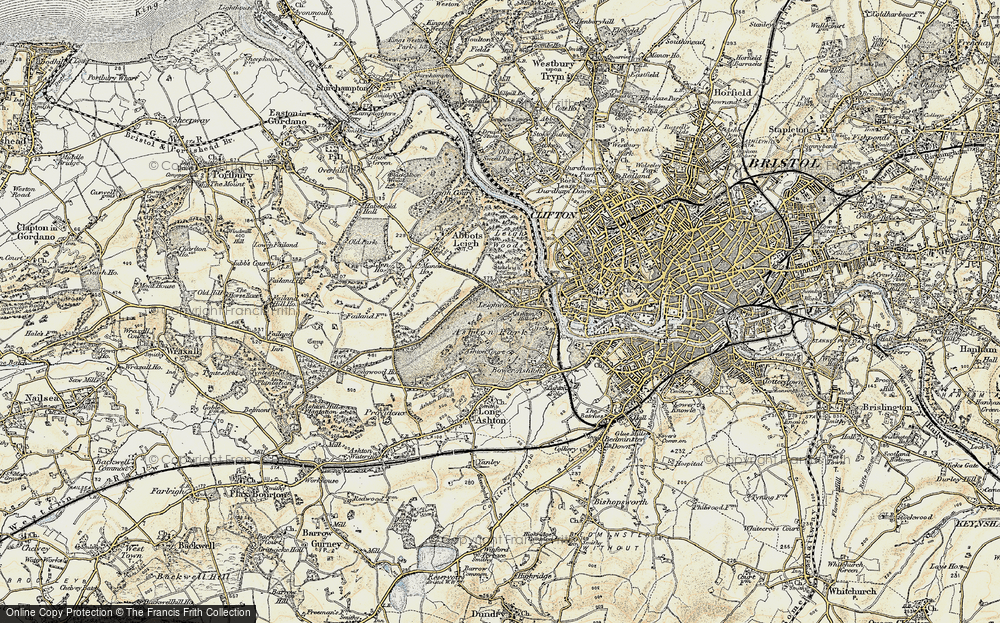 Old Map of Historic Map covering Aston Court Estate in 1899