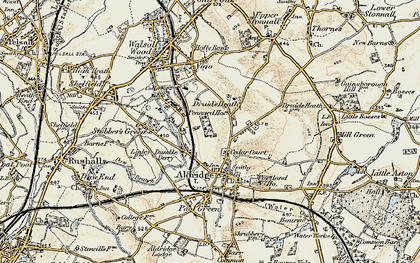 Old map of Leighswood in 1902