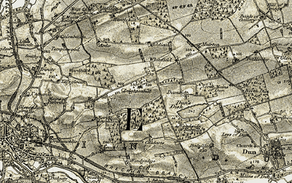 Old map of Addicate in 1907-1908