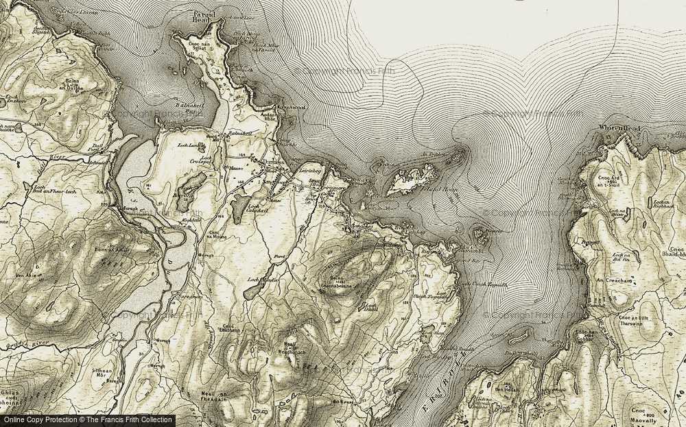 Old Map of Leirinmore, 1910 in 1910
