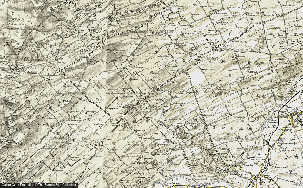 Old Map of Leitholm, 1901-1904 in 1901-1904