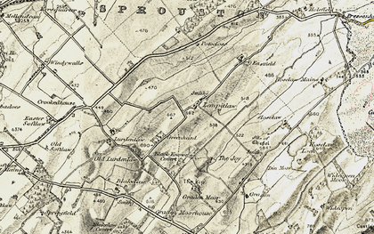 Old map of Blakelaw Covert in 1901-1904