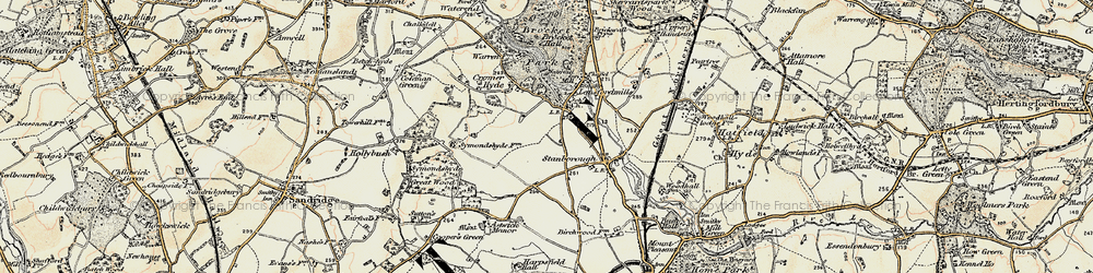 Old map of Lemsford in 1898