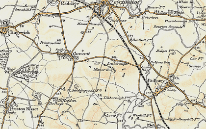 Old map of Lenborough in 1898