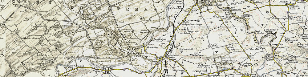 Old map of Lennelhill in 1901-1904