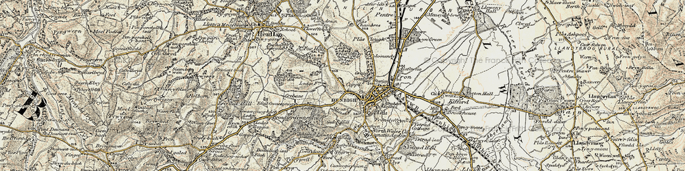Old map of Lenten Pool in 1902-1903