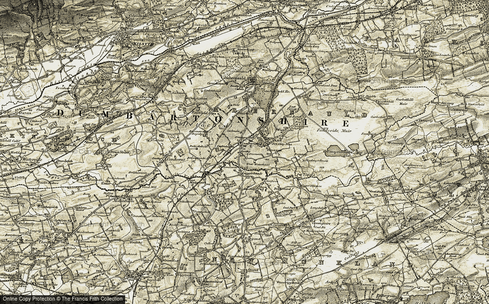 Old Map of Lenziemill, 1904-1905 in 1904-1905