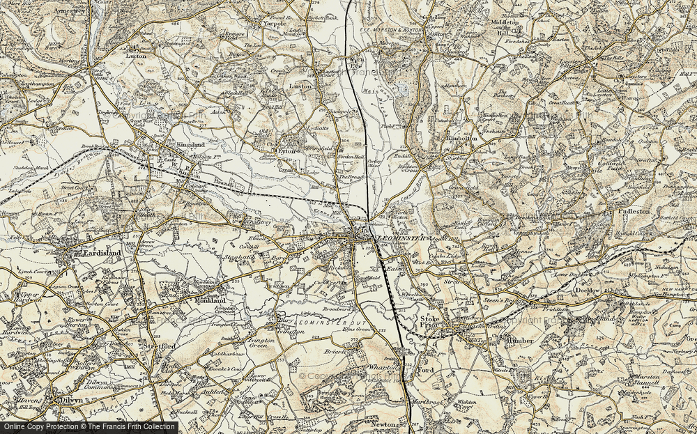 Old Map of Leominster, 1900-1902 in 1900-1902