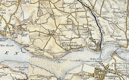 Old map of Leonardston in 1901-1912
