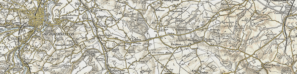 Old map of Lepton Edge in 1903