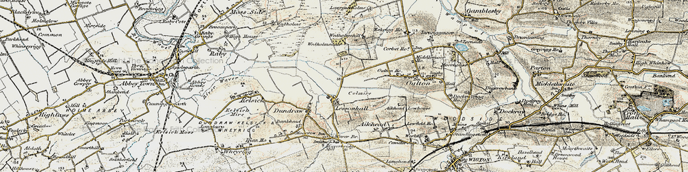 Old map of Lessonhall in 1901-1904