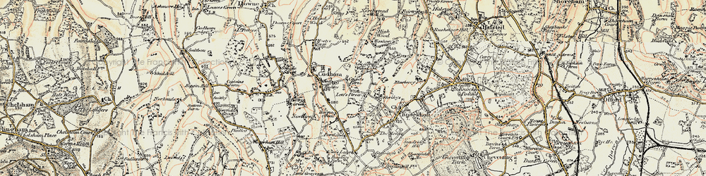 Old map of Lett's Green in 1897-1902