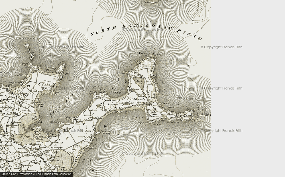 Old Map of Historic Map covering Bight of Lotheran in 1912