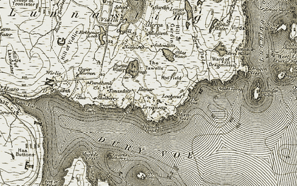 Old map of Bonidale in 1911-1912