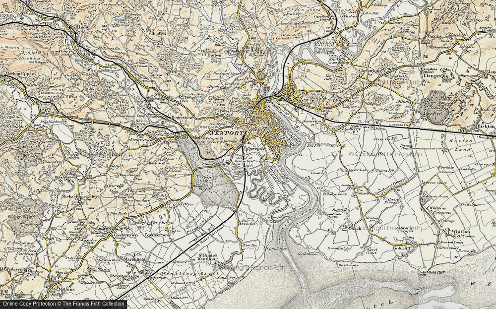 Old Map of Level of Mendalgief, 1899-1900 in 1899-1900