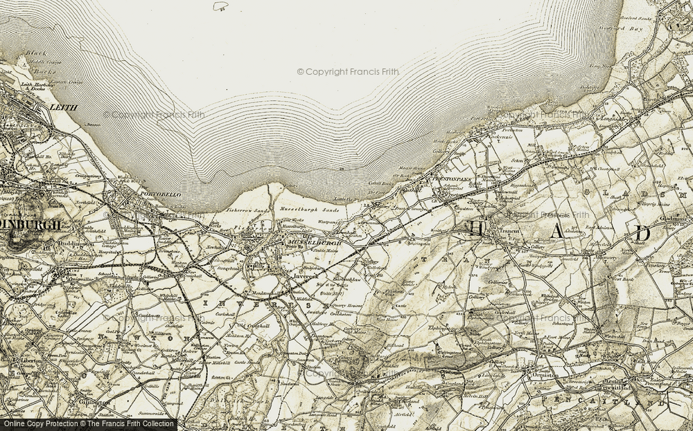 Old Map of Levenhall, 1903-1904 in 1903-1904