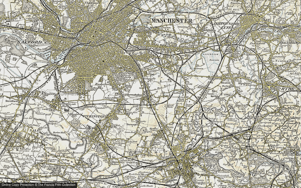 Old Map of Levenshulme, 1903 in 1903