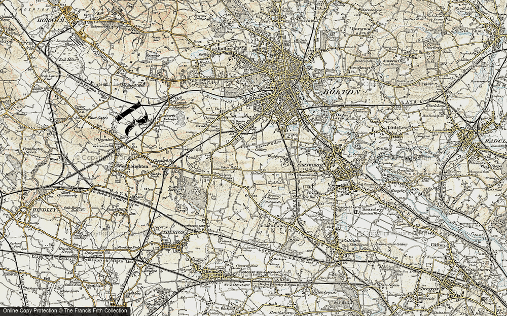 Old Map of Lever-Edge, 1903 in 1903