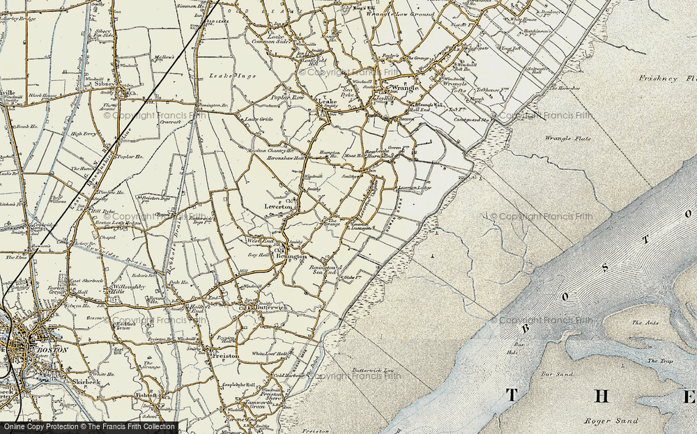 Old Map of Leverton Lucasgate, 1901-1902 in 1901-1902