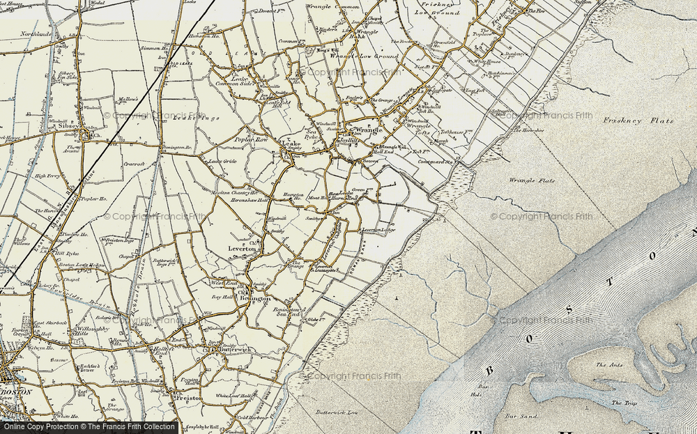 Old Map of Leverton Outgate, 1901-1902 in 1901-1902