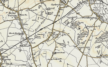 Old map of Lew Gorse in 1898-1899