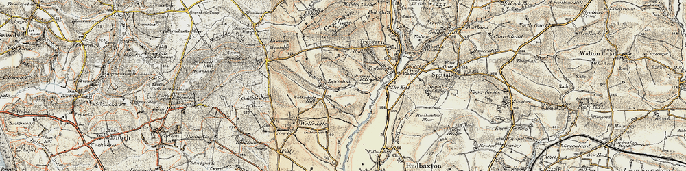 Old map of Leweston in 1901-1912