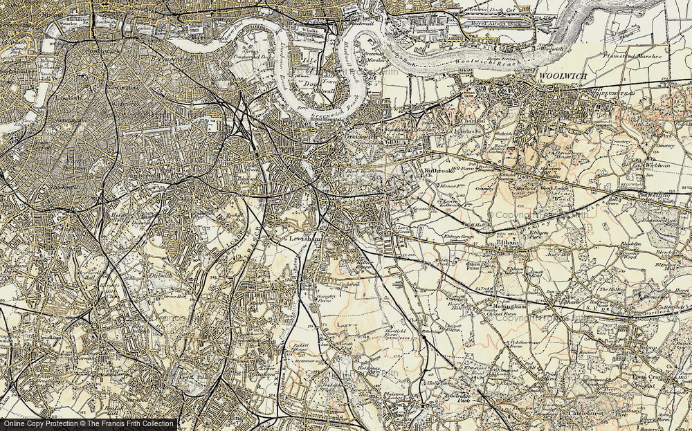 Old Map of Lewisham, 1897-1902 in 1897-1902
