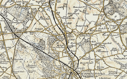 Old map of Ley Hill in 1901-1902