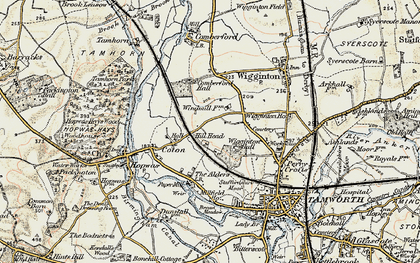Old map of Leyfields in 1901-1902