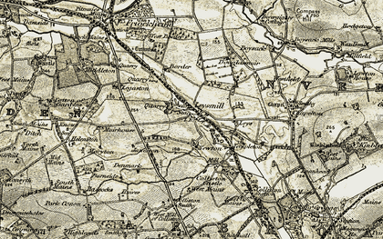 Old map of Leysmill in 1907-1908