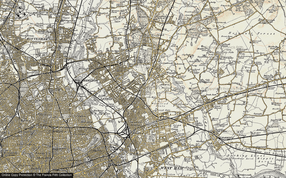 Old Map of Leytonstone, 1897-1898 in 1897-1898