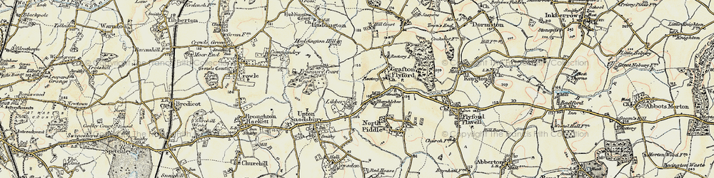 Old map of Libbery in 1899-1902
