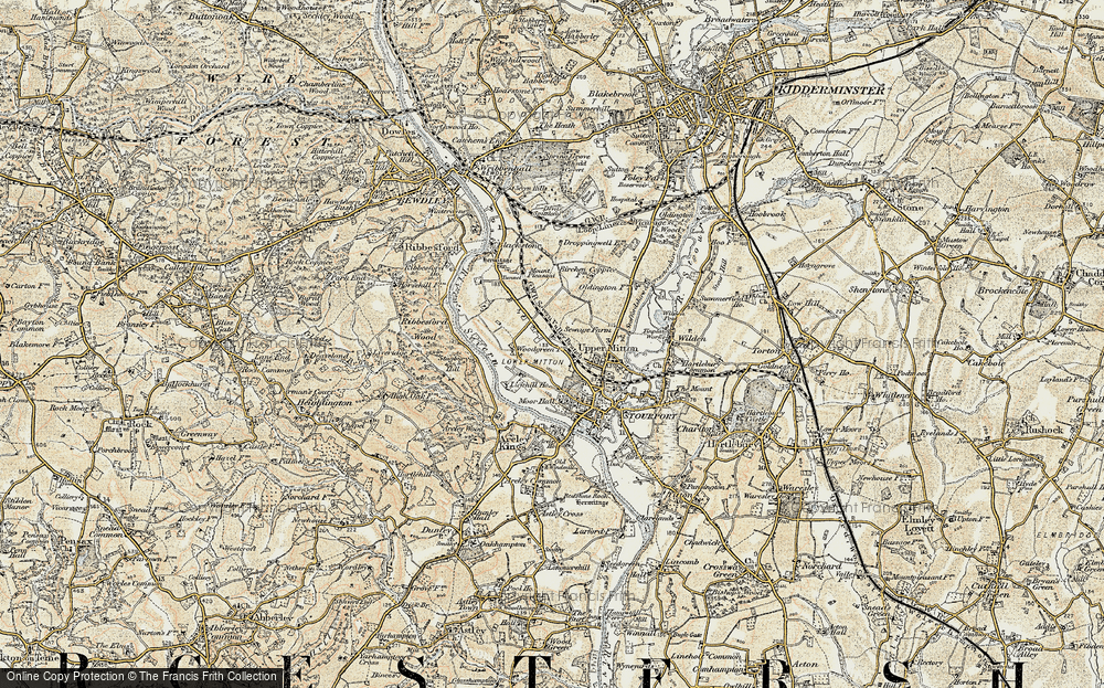 Old Map of Lickhill, 1901-1902 in 1901-1902