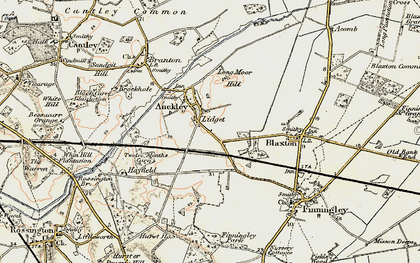 Old map of Lidget in 1903