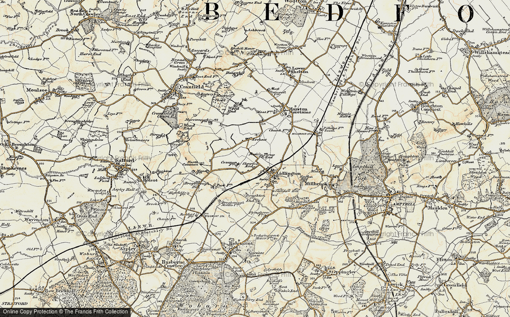 Old Map of Lidlington, 1898-1901 in 1898-1901