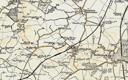 Old map of Lidlington in 1898-1901