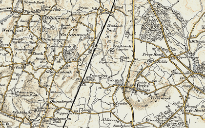 Old map of Lighteach in 1902