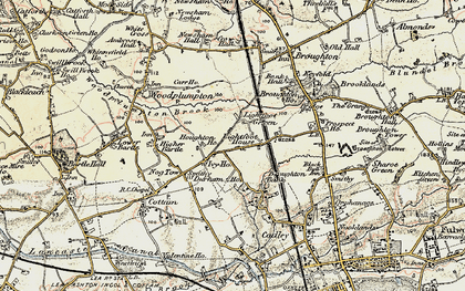 Old map of Lightfoot Green in 1903