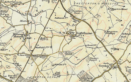 Old map of Lighthorne in 1898-1902