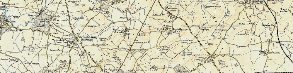 Old map of Lighthorne Rough in 1898-1902