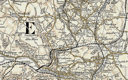 Old map of Lightmoor in 1902