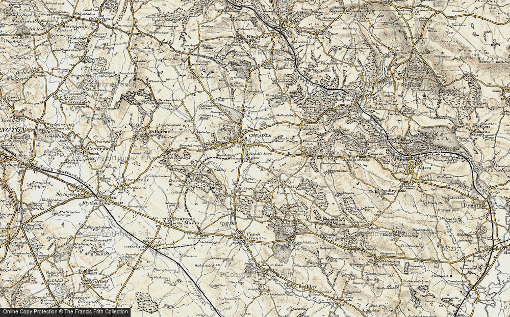 Old Map of Lightwood, 1902 in 1902