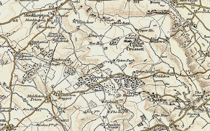 Old map of Lightwood in 1902