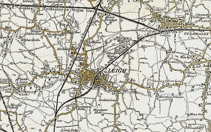Old map of Lilford in 1903