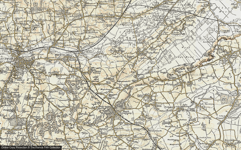 Old Map of Lillesdon, 1898-1900 in 1898-1900